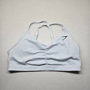 Gymshark Women Sports Bra Large Light Blue Wireless Strap